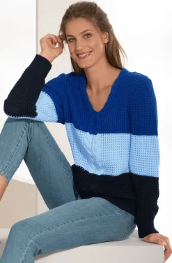 Pullover in Color-Blocking