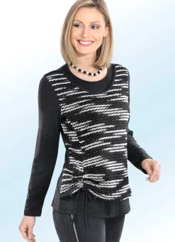 Pullover in Doppel-Optik