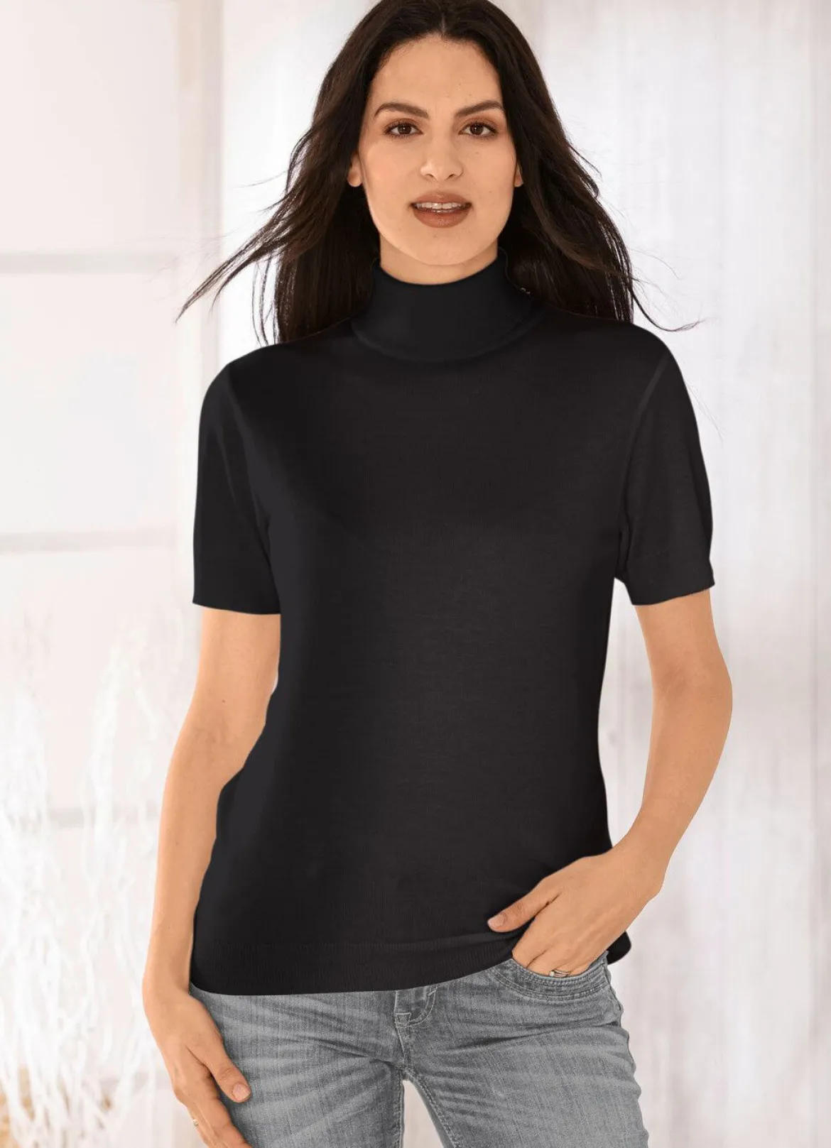 Pullover in edel glänzender Qualität