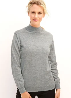 Pullover in Feinstrick mit Schurwolle