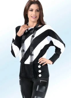 Pullover in Fledermausform