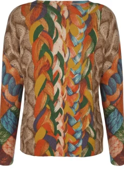 Pullover in Grafikdessin