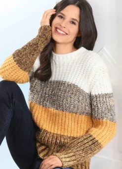 Pullover in Grobstrick