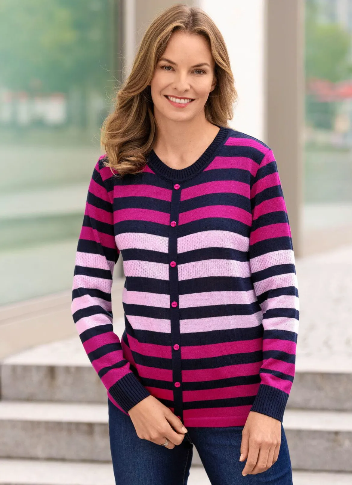 Pullover in Jackenoptik