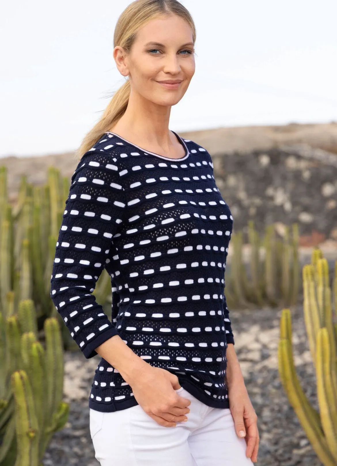 Pullover in Mustermix