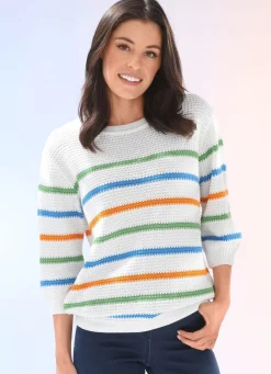 Pullover in Reiskornstrick
