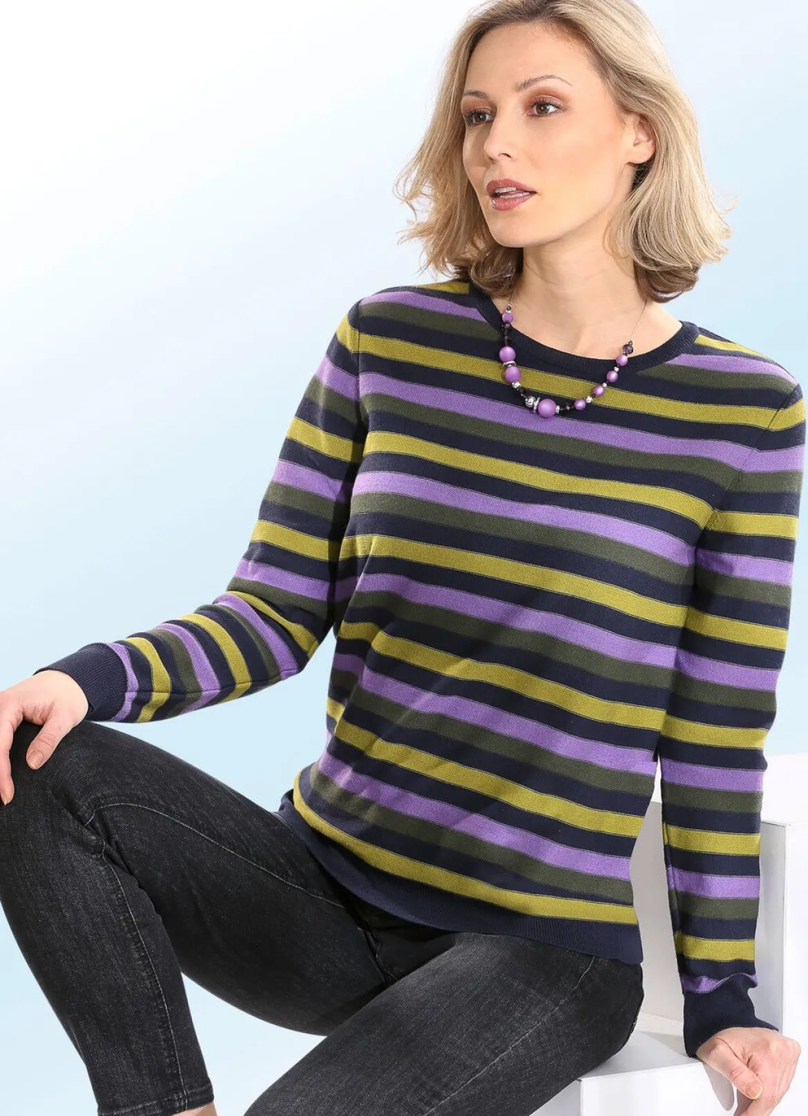 Pullover in Ringeldessin