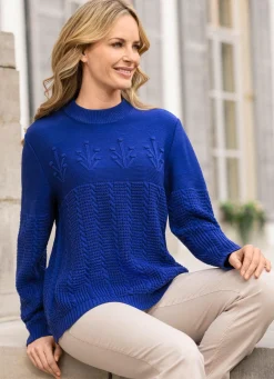 Pullover in Strukturmix