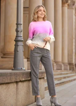 Pullover mit Blockstreifen