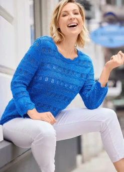 Pullover mit edlen Glitzerakzenten