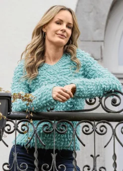 Pullover mit Effektgarn