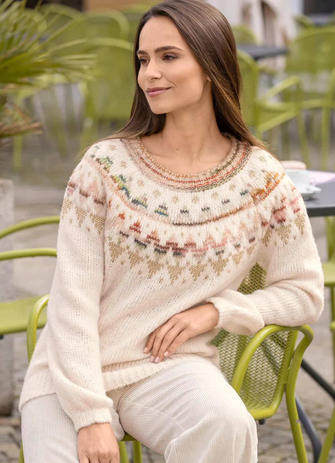 Pullover mit Norwegermuster