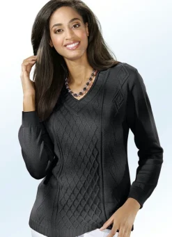 Pullover mit Rautenstruktur
