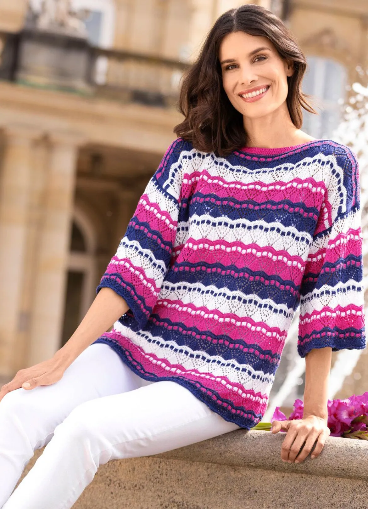 Pullover mit Ringeldessin
