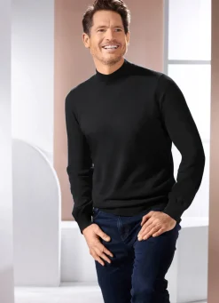 Pullover mit Stehkragen in 4 Farben