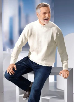 Pullover mit Strukturdessin in 3 Farben