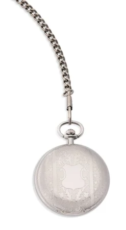 Quartz-Taschenuhr mit Metallgehäuse
