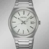 Quarz-Herrenuhr mit Edelstahlbandgehäuse