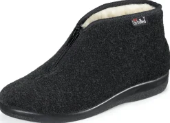 Reißverschluss-Stiefelette aus weichem Textilmaterial