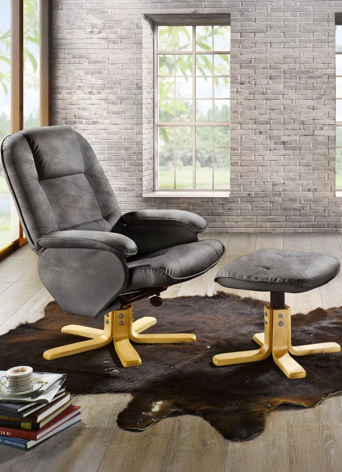 Relax-Sessel mit Hocker