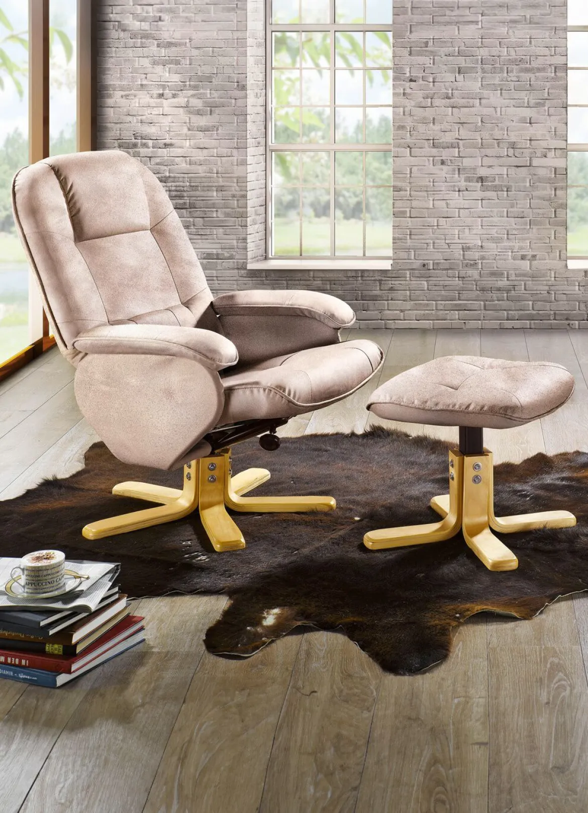 Relax-Sessel mit Hocker