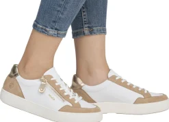 Remonte Sneaker aus Nappa- und Veloursleder mit Metallic-Besatz
