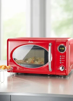 Retro-Mikrowelle mit Grill-Funktion