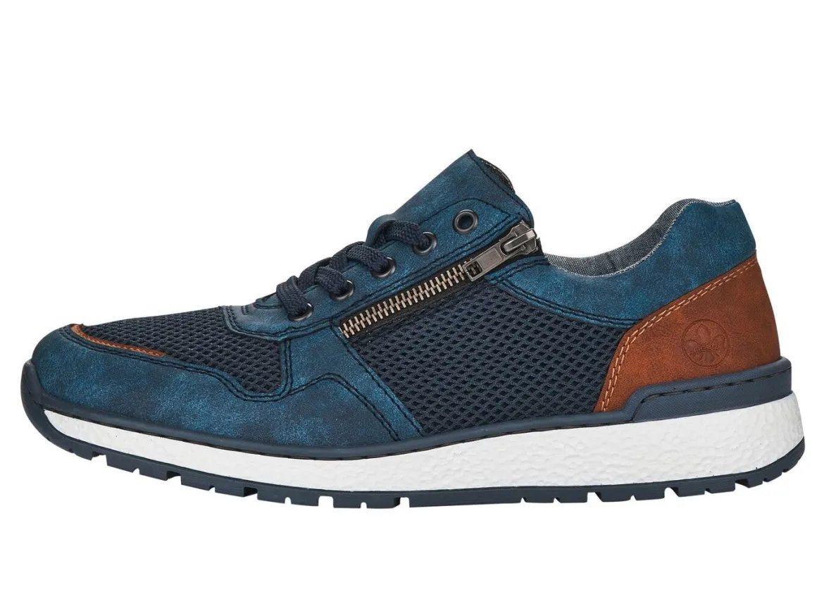 Rieker, bequeme Herren-Sneaker, Weite H, mit herausnehmbarem Fußbett