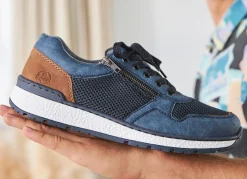 Rieker, bequeme Herren-Sneaker, Weite H, mit herausnehmbarem Fußbett