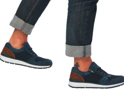 Rieker, bequeme Herren-Sneaker, Weite H, mit herausnehmbarem Fußbett