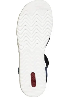 Rieker, edle Damen-Sandalen, mit Riemchen und Elastikbandagen