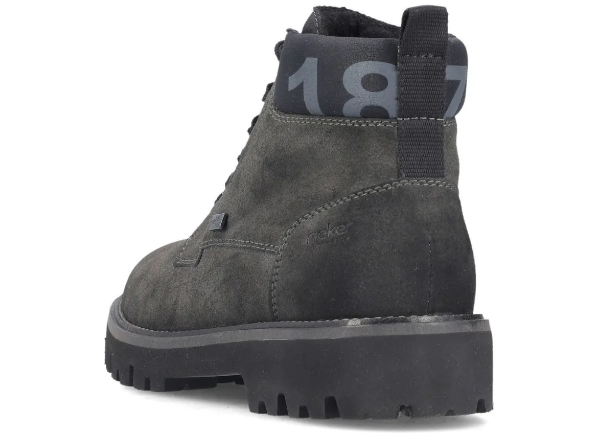 Rieker, gefütterte Herren-Boots, Winterschuhe, Weite H, mit Reißverschluss