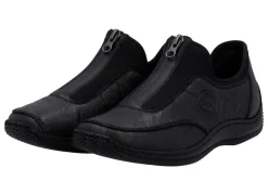 Rieker, klassische Damen-Slipper, mit Reißverschluss