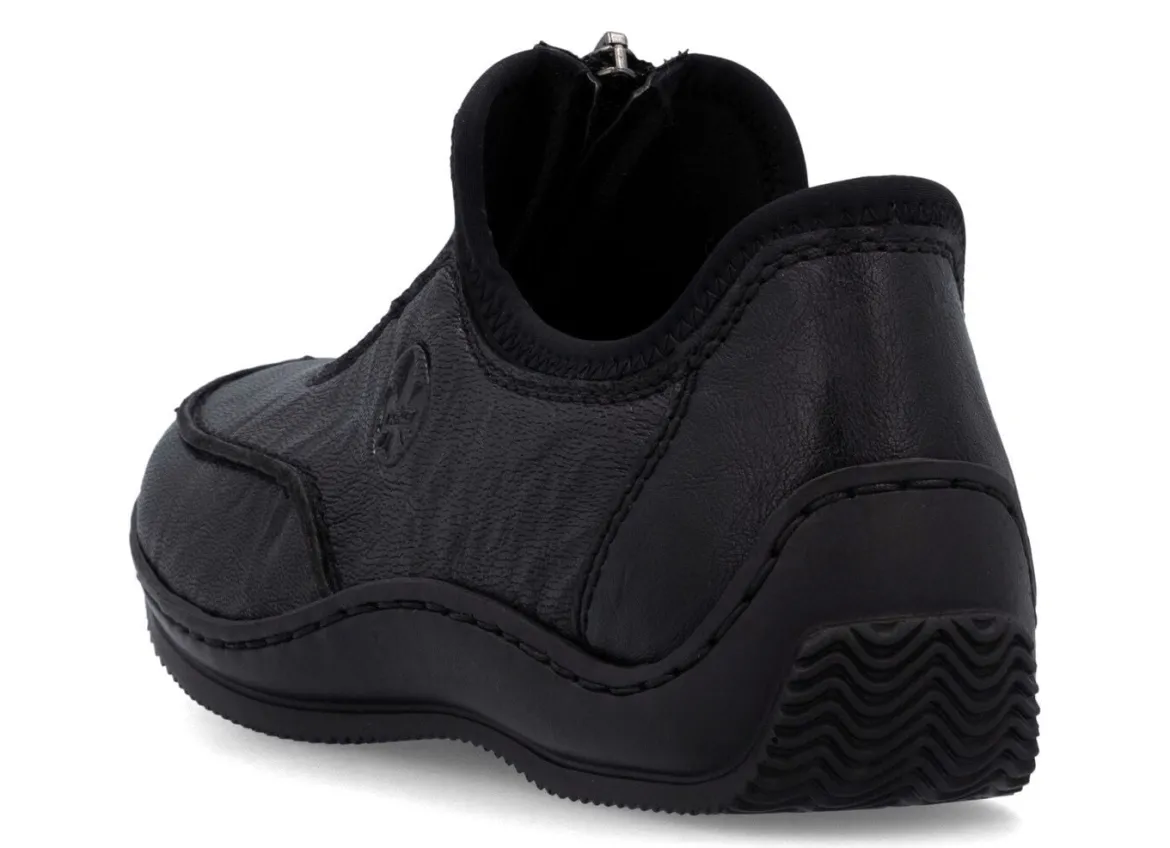Rieker, klassische Damen-Slipper, mit Reißverschluss