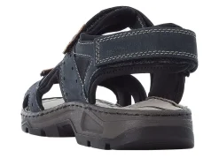 Rieker, klassische Herren-Trekkingsandalen, aus Leder