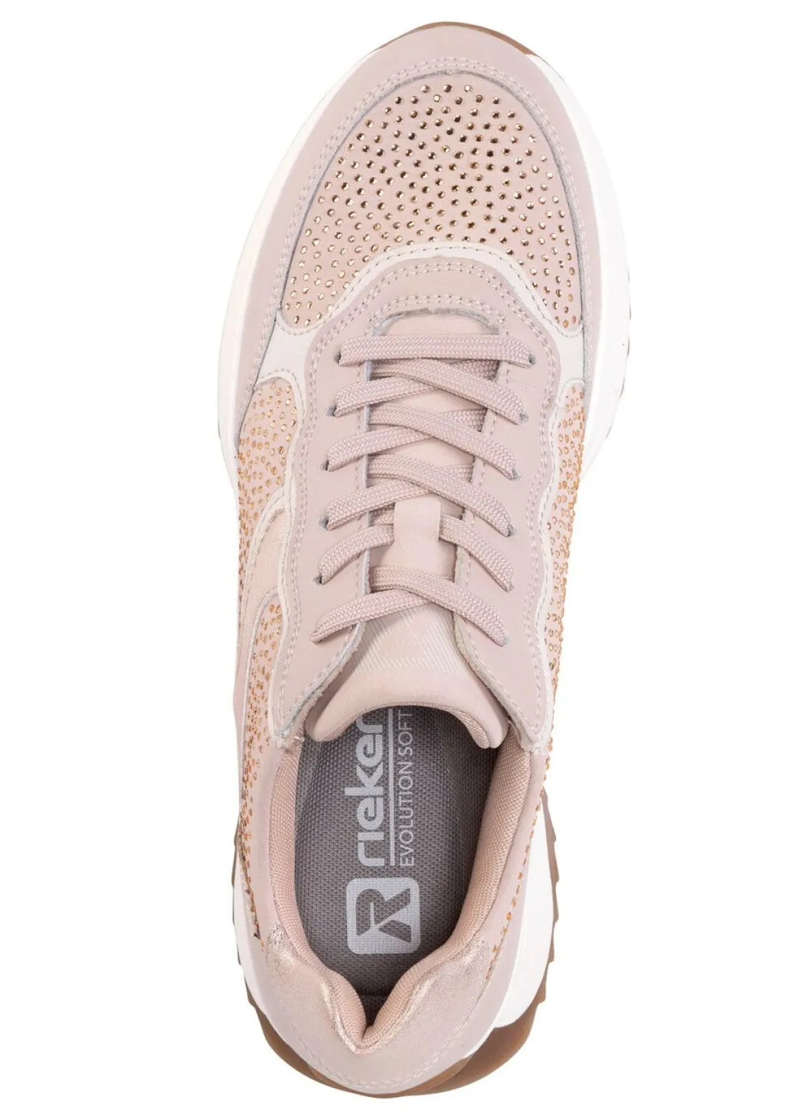 Rieker Sneaker mit Glitzersteinchen