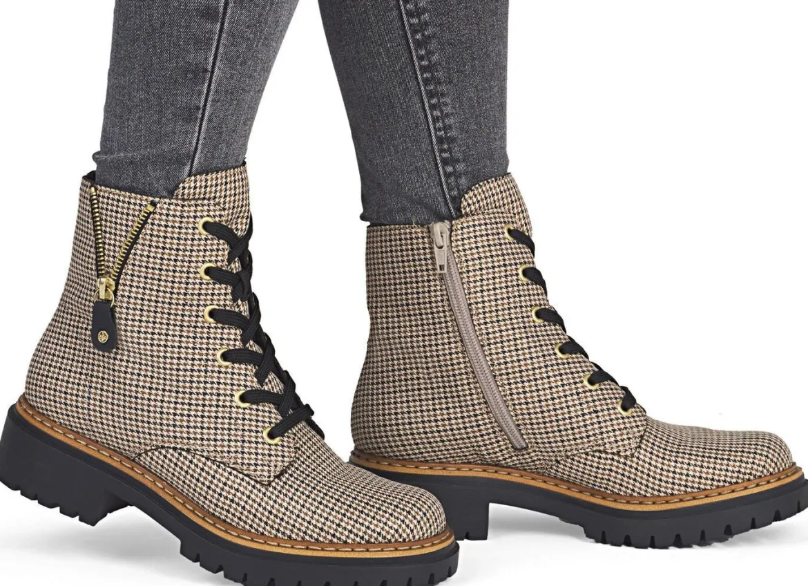Rieker, trendige Damen-Stiefeletten, Winterschuhe, mit Reißverschluss