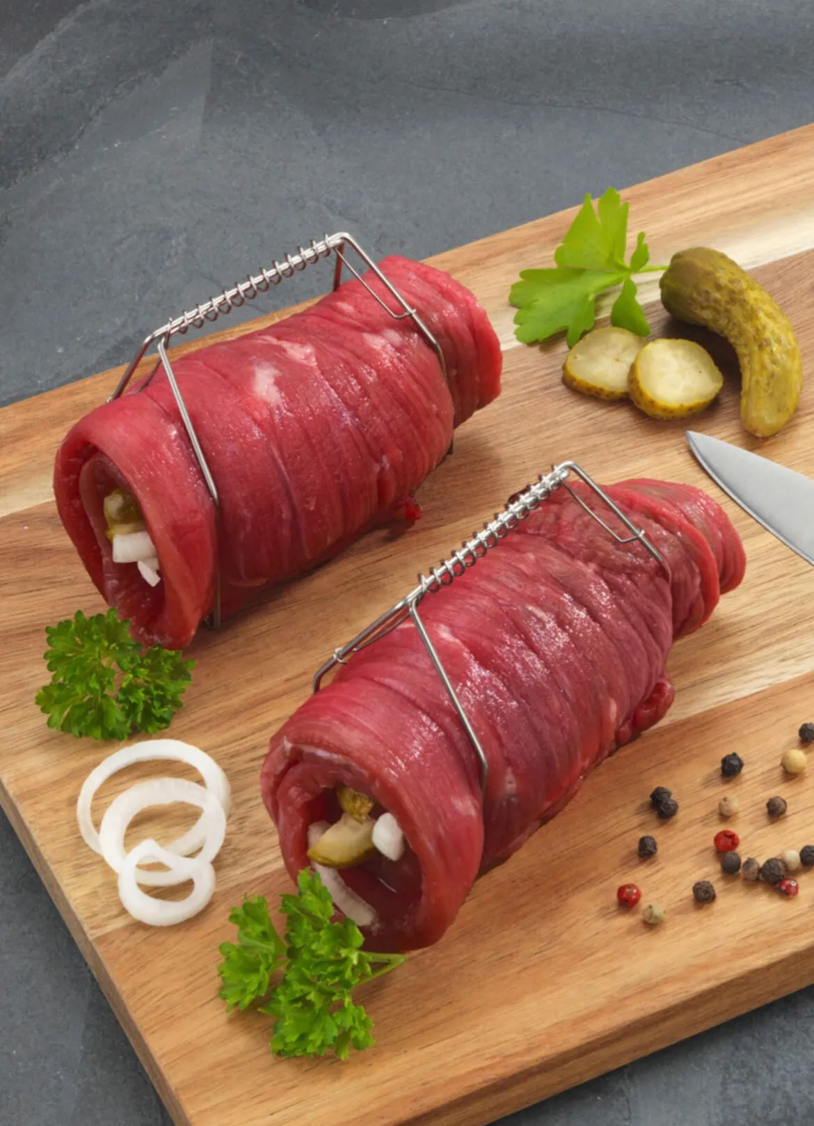 Rouladenklammern aus Edelstahl, 10-teilig