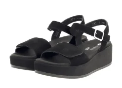 Sandale aus Samtveloursleder