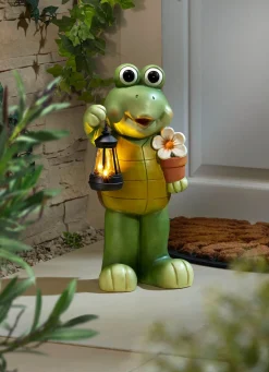 Schildkröte mit Solarlaterne