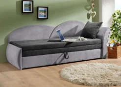 Schlafsofa mit Bettkasten und 1 Dekokissen