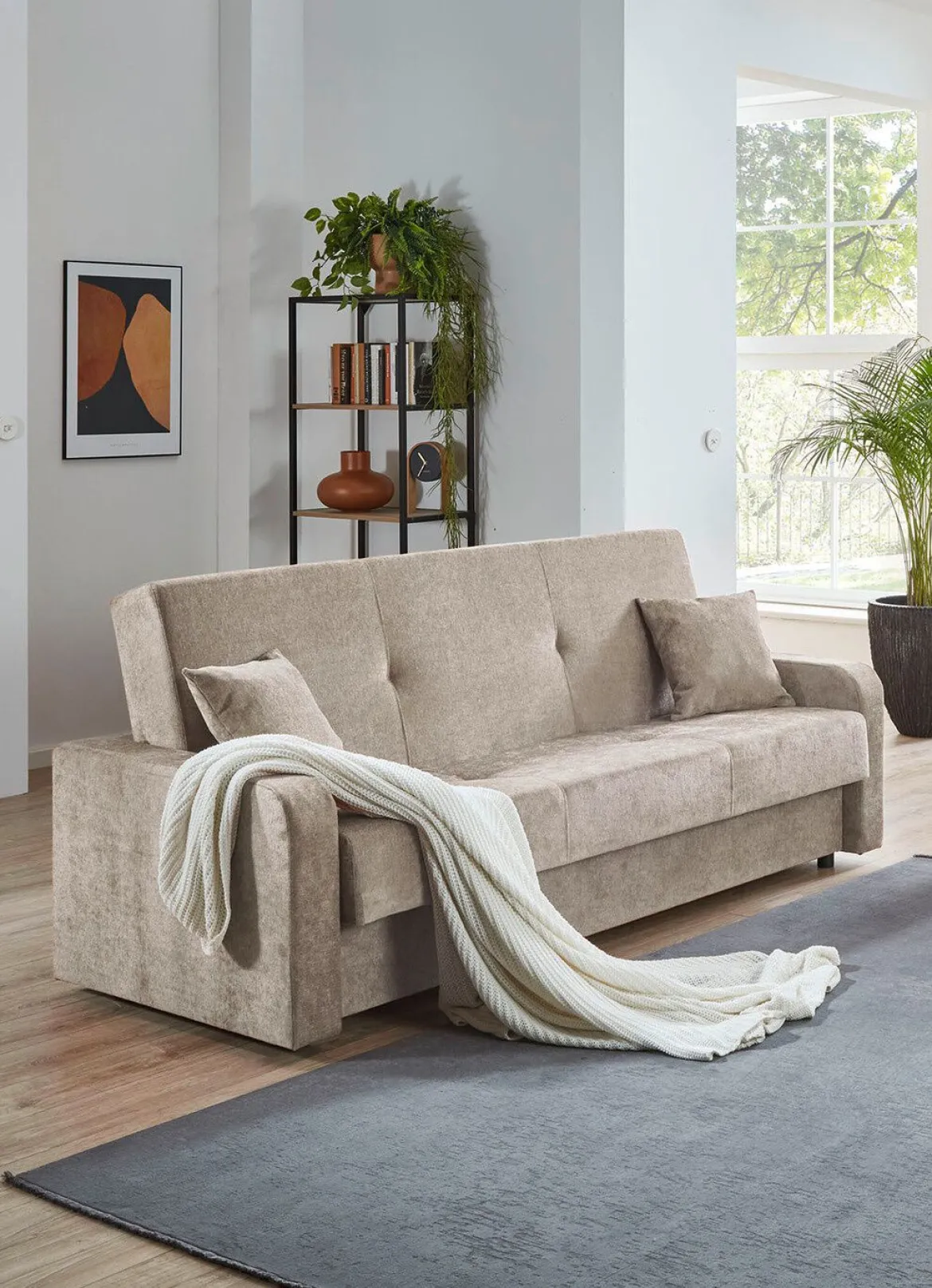 Schlafsofa mit Bettkasten