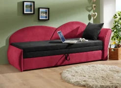 Schlafsofa mit Bettkasten und 1 Dekokissen