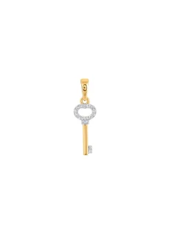 Schlüssel-Anhänger mit 14 Diamanten