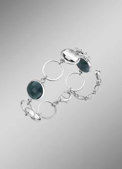 Schmuckset, 3-teilig, mit Kristallsteinen
