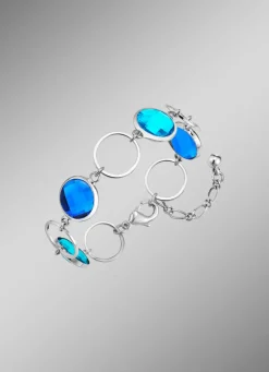 Schmuckset, 3-teilig, mit Kristallsteinen