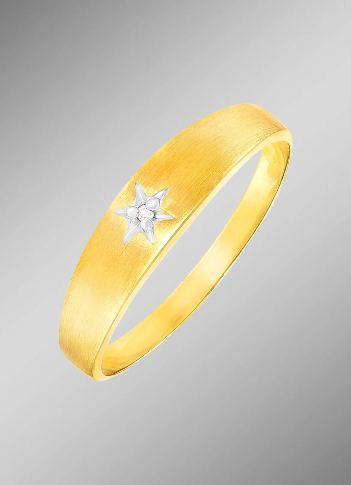 Schöner Damenring in Bicolor mit Diamant