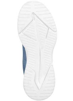 Schnür-Sneaker aus effektvoll strukturiertem Textilmaterial