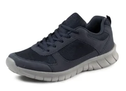 Schnür-Sneaker aus Synthetik und weichem Textilmaterial