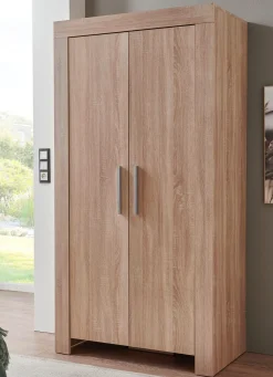 Schrank mit Griffen in Aluminium-Optik